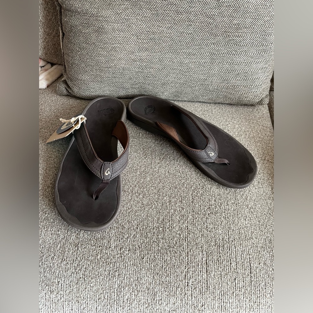 OluKai Women’s Ohana Dk Java/Dk Java Flip Flop Sa… - image 1